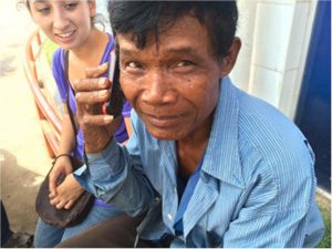 A man hears the Bible in his language for the first time
