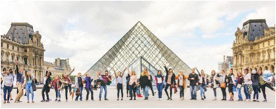 YWAM Paris DTS students at the Louvre