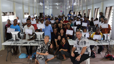 Students graduate from a two-week technology seminar
